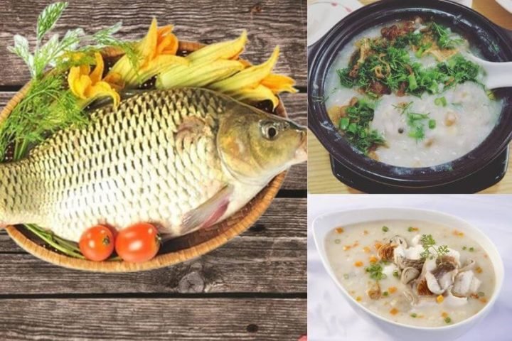 Cháo cá chép thơm ngon, bổ dưỡng cho bà bầu giúp an thai