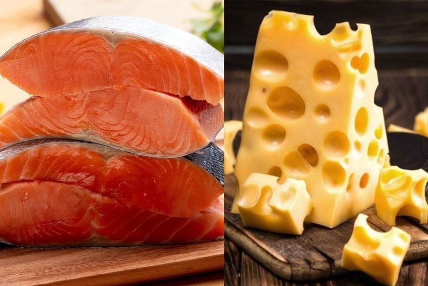 Cháo cá hồi phô mai tách muối bổ dưỡng