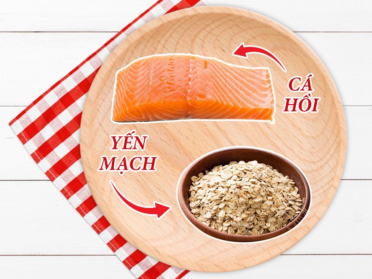 Cháo cá hồi yến mạch bổ dưỡng, dễ tiêu