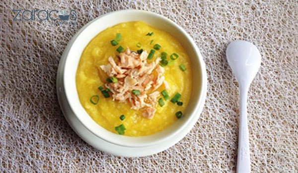Cháo cua cà rốt thơm ngon cho trẻ 9 tháng tuổi