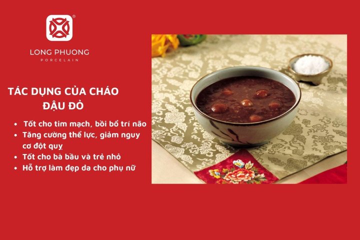 Cháo đậu đỏ mang lại nhiều lợi ích cho sức khỏe