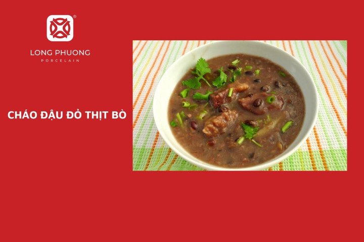 Cháo đậu đỏ thịt bò phù hợp cho bé ăn dặm