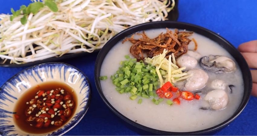Cháo hàu dinh dưỡng, thơm ngon sẵn sàng phục vụ cho chồng