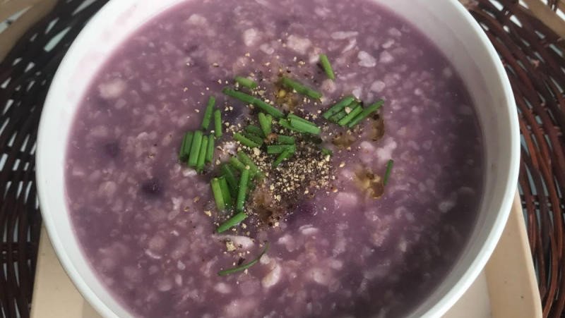 Cháo khoai lang yến mạch thơm ngon