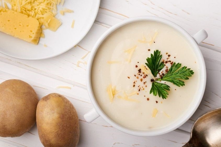 Cháo khoai tây phô mai tách muối dinh dưỡng