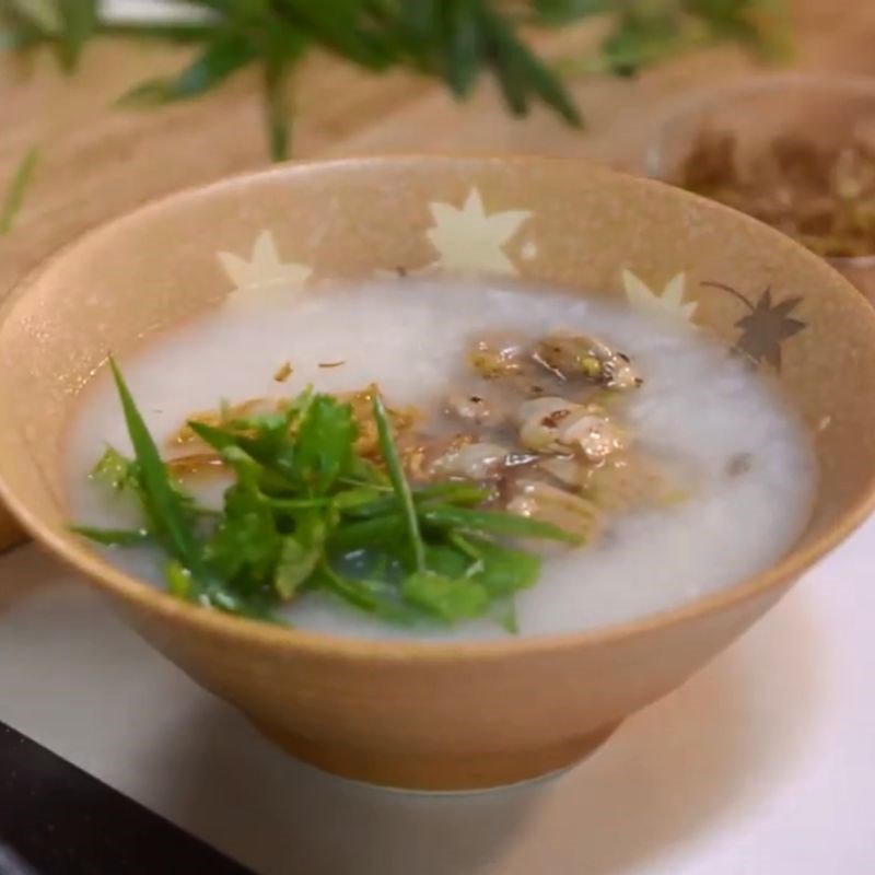 Cháo ngao xứ Nghệ đã hoàn thành