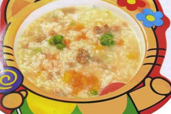Cháo thịt bằm nấu bí đỏ ngọt dịu tự nhiên