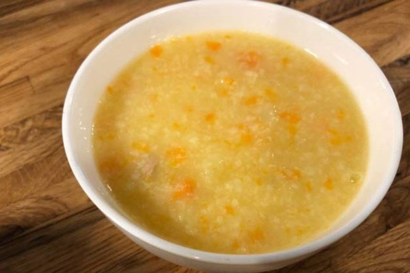 Cháo thịt bò cà rốt bổ dưỡng cho bé 6 tháng