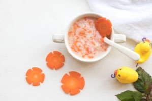 cháo tôm cà rốt thơm lừng, dễ làm tại nhà