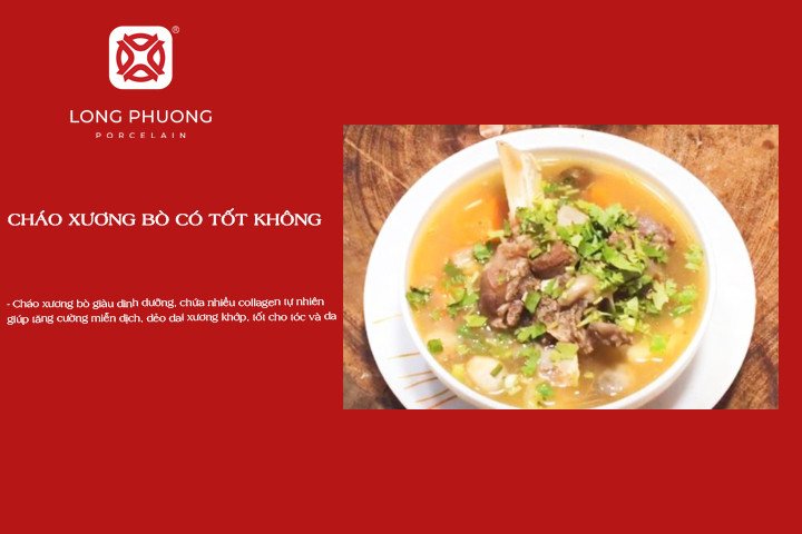 Cháo xương bò bổ dưỡng cho mọi lứa tuổi