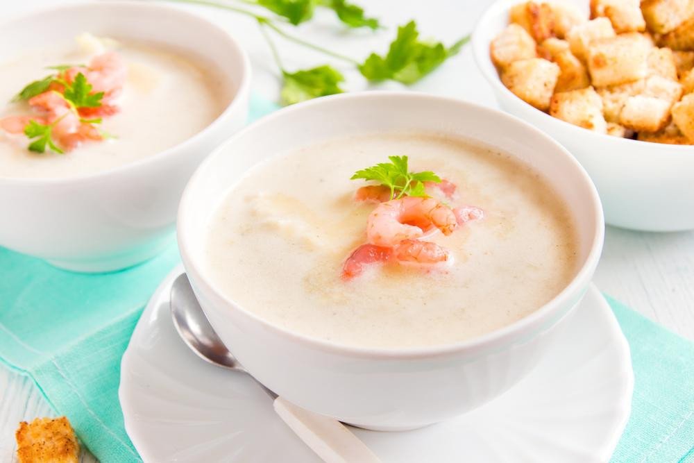 cháo yến mạch tôm tươi giúp bé tăng cân khỏe mạnh