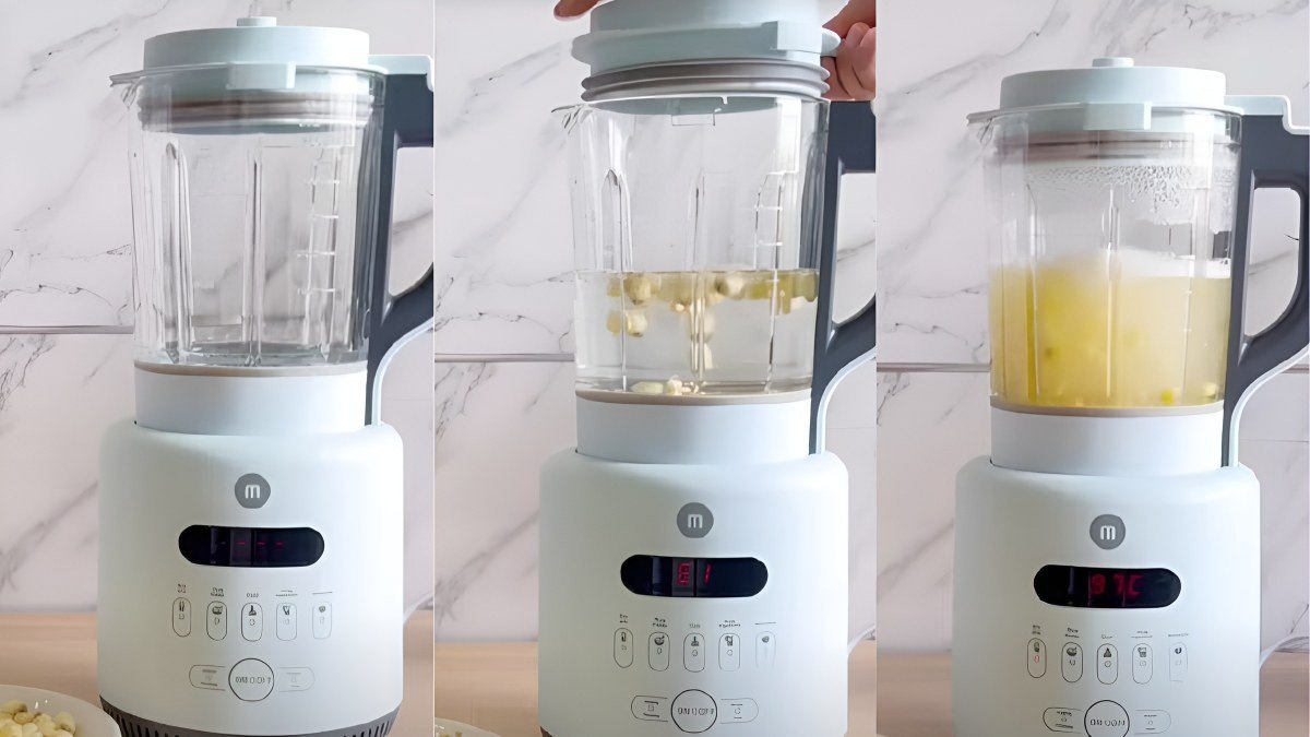 Chế biến sữa hạt sen đậu xanh bằng máy làm sữa hạt tại nhà