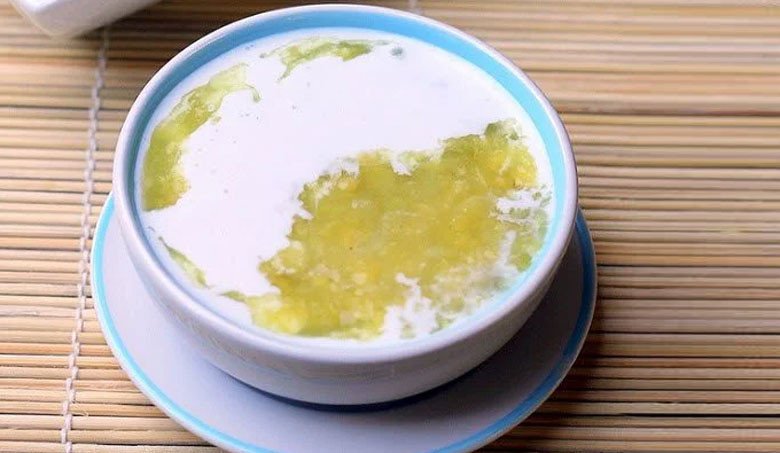 Chè đậu xanh nước cốt dừa béo ngậy đã hoàn thành