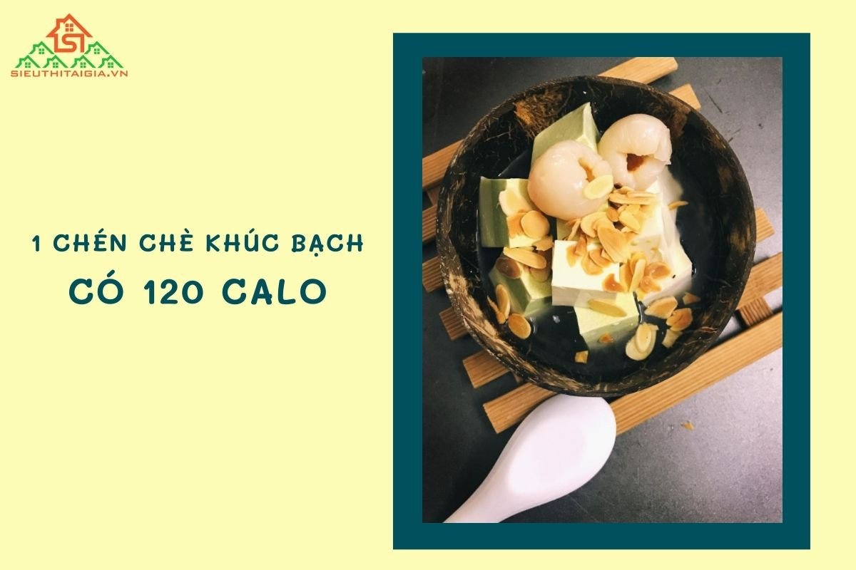 Chè khúc bạch giải nhiệt với lượng calo vừa phải