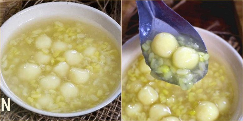 Chén chè đậu xanh nước cốt dừa thơm ngậy, là món tráng miệng giải nhiệt tuyệt vời