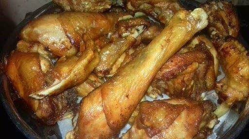 Chiên sơ gà đã ướp gia vị