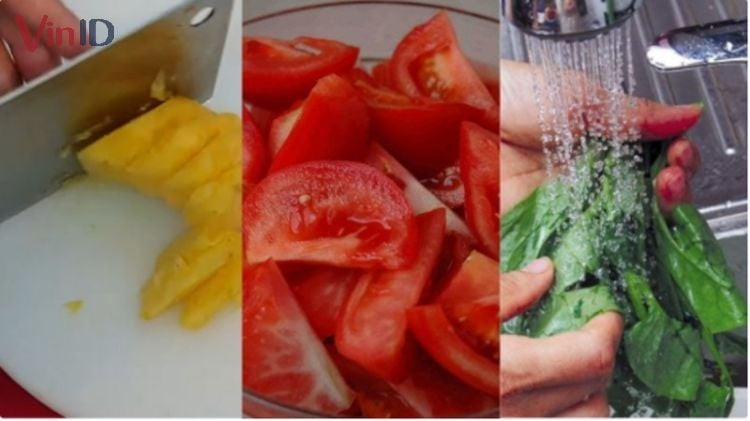 Chuẩn bị các loại rau củ tươi ngon ăn kèm lẩu lòng bò