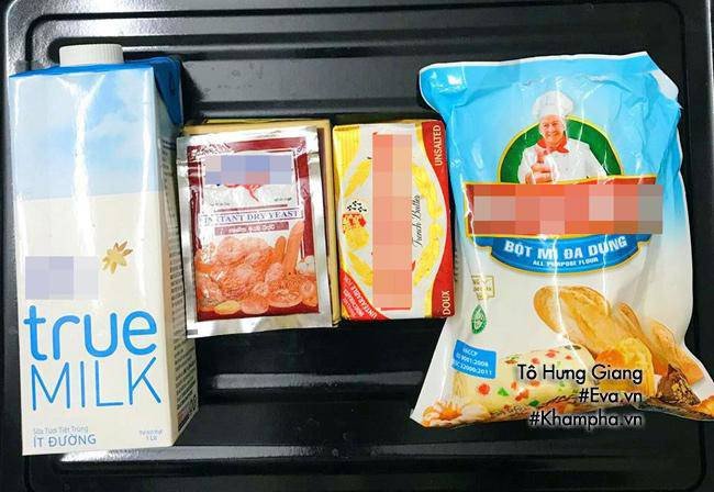 Chuẩn bị nguyên liệu cơ bản làm vỏ và nhân bánh gối tại nhà