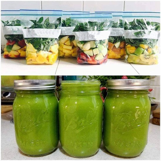 Chuẩn bị nguyên liệu smoothie đông lạnh sẵn