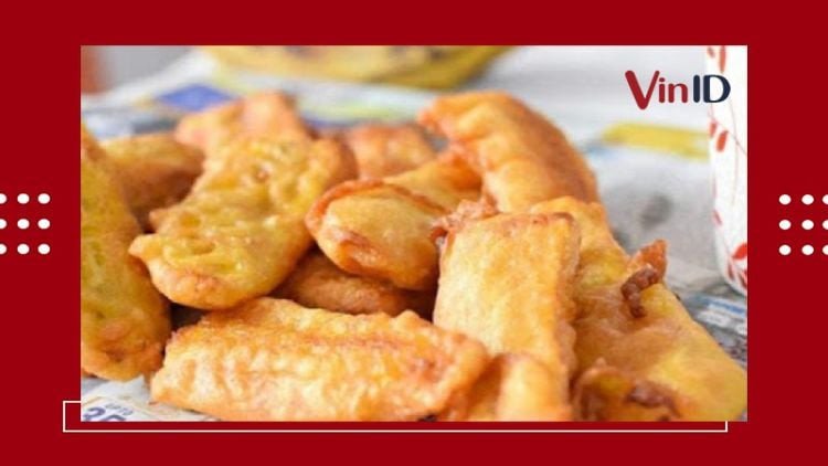 Chuối đã được ép dẹt để làm bánh chuối chiên