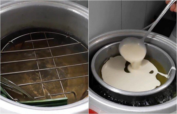 Có thể dùng nồi cơm điện để hấp bánh da lợn đậu xanh