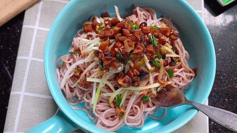 Công thức bún gạo lứt trộn chay
