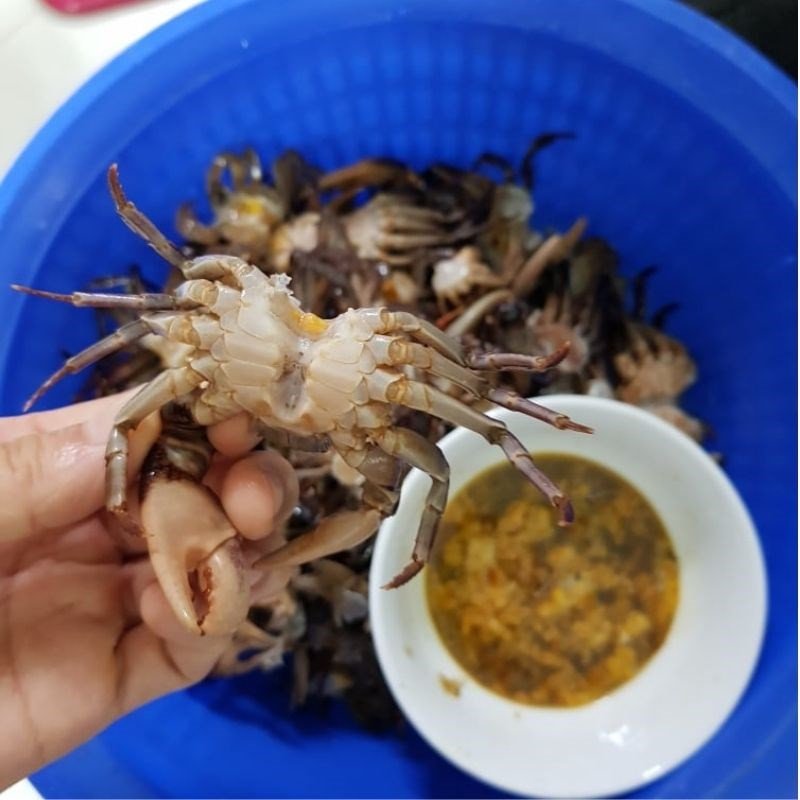 Cua đồng đã được sơ chế sạch sẽ