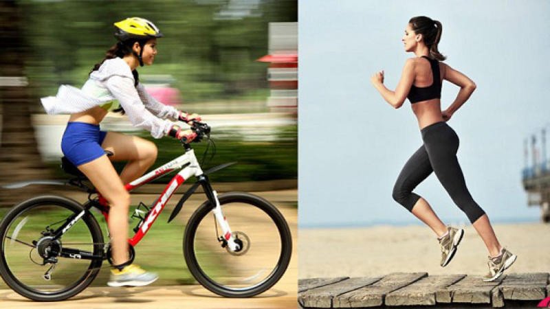 Đạp xe và chạy bộ so sánh hiệu quả đốt cháy calo