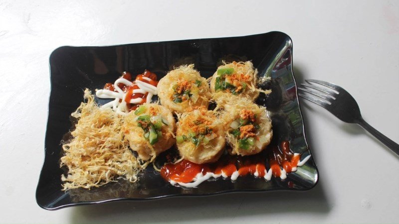 Đậu hũ non chiên chà bông hấp dẫn