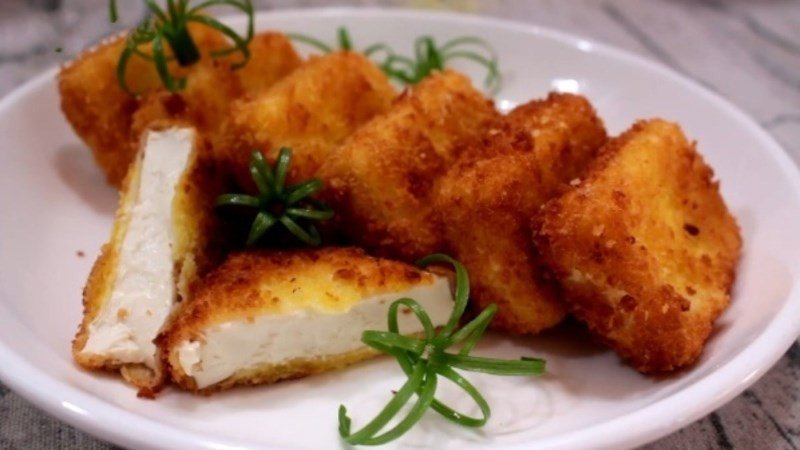 Đậu hũ non chiên giòn vàng ươm