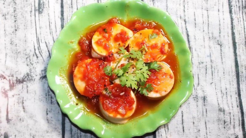 Đậu hũ non sốt cà chua thơm ngon