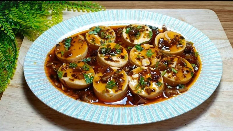 Đậu hũ non sốt cay nồng