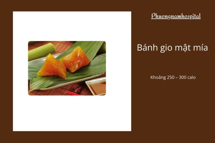 Đĩa bánh gio mật mía vàng óng, hấp dẫn và thông tin bánh mật bao nhiêu calo
