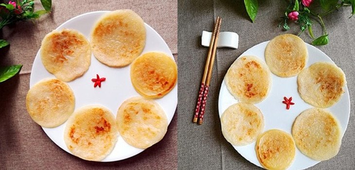 Đĩa bánh nếp chiên vàng ruộm ngon mắt