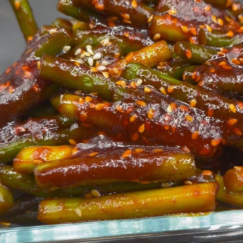 Đĩa ngồng tỏi xào cay kiểu Hàn