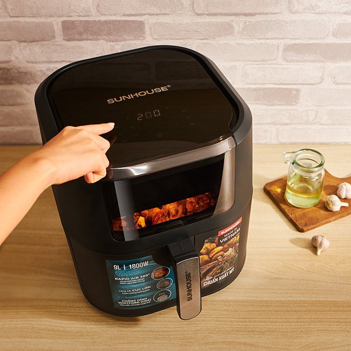 Điều chỉnh nhiệt độ và thời gian phù hợp khi nướng thịt bò bằng nồi chiên không dầu