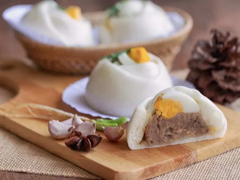 Dinh dưỡng phong phú có trong bánh bao bao gồm chất béo, tinh bột và protein