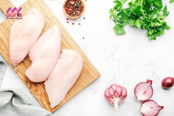 Dinh dưỡng trong ức gà không da