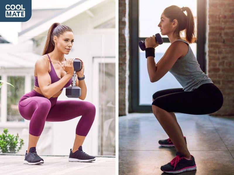 Động tác squat giúp phát triển cơ thân dưới săn chắc