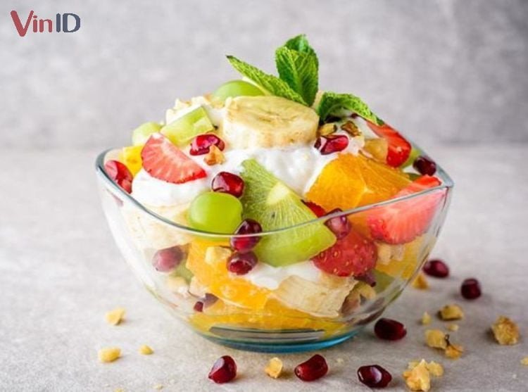 Dừa sáp dầm hoa quả ngọt mát