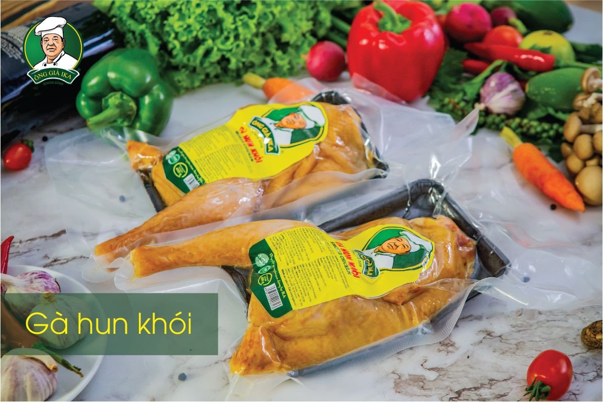 Gà hun khói chất lượng cho salad ức gà sốt mè rang