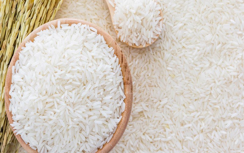 Gạo tẻ là nguồn tinh bột chính trong bỏng ngũ cốc