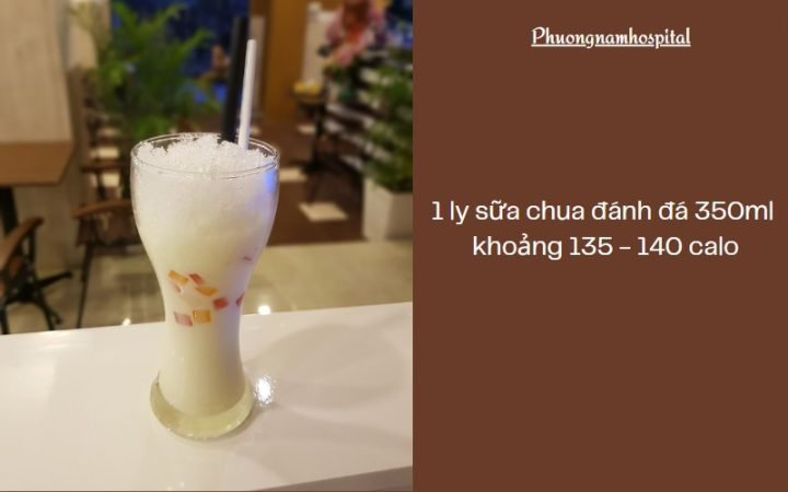 Giá trị calo trong 1 ly sữa chua đá