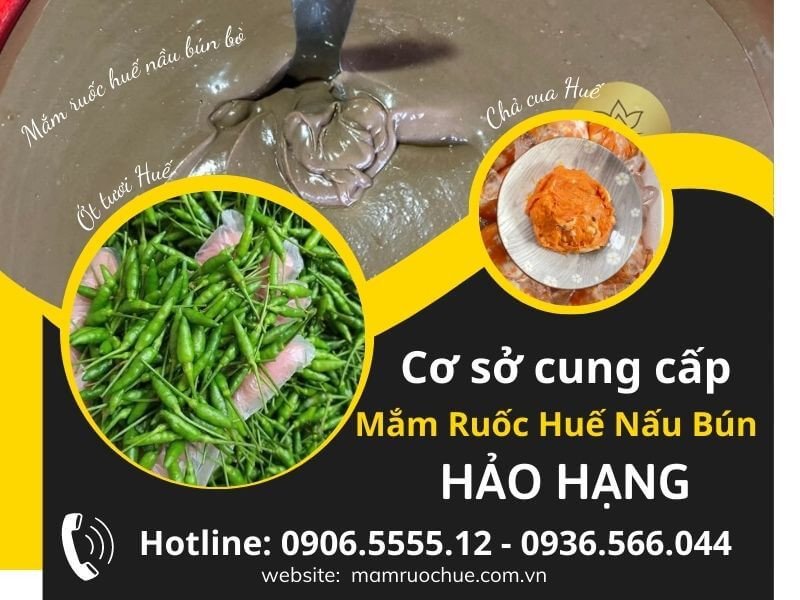 Gia vị mắm ruốc Huế đặc trưng, linh hồn của món bánh canh Huế
