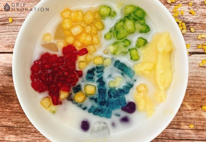 Giải đáp sương sa hạt lựu bao nhiêu calo và các thành phần dinh dưỡng