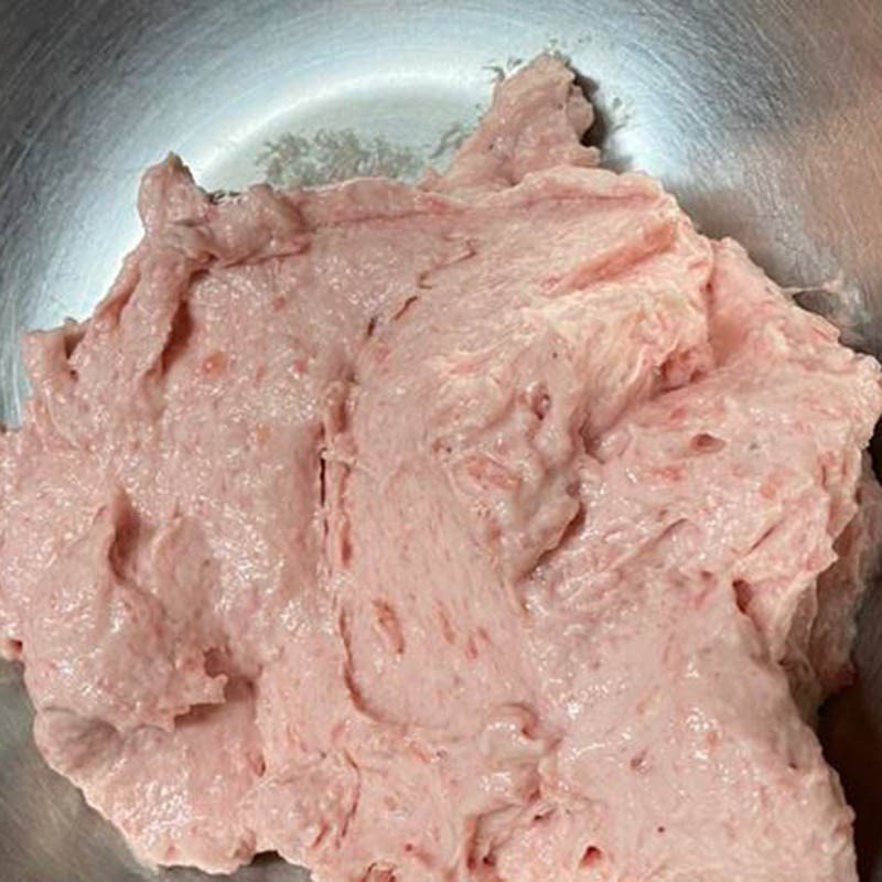 Giò sống thành phẩm sau khi làm