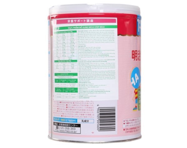 Hàm lượng calo và dinh dưỡng trong sữa Meiji số 9