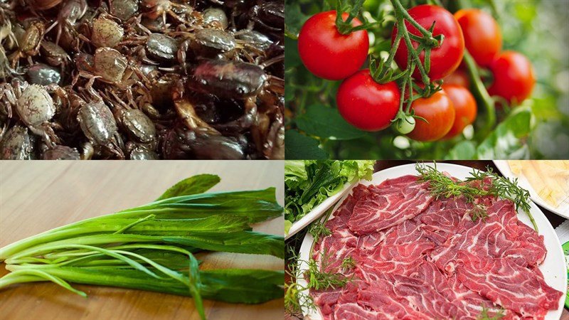 Hình ảnh cua đồng tươi sau khi sơ chế