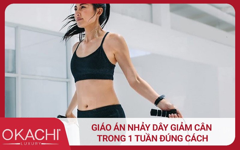 Hình ảnh một kế hoạch tập luyện hàng tuần, minh họa giáo án nhảy dây giảm cân đúng cách