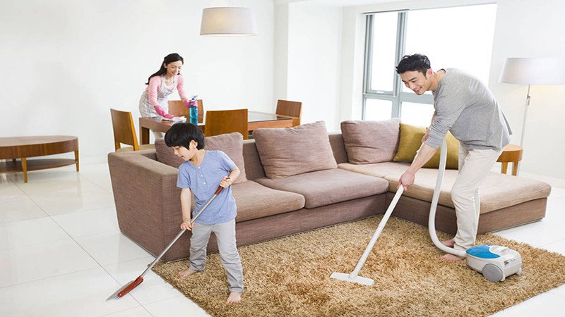 Hoạt động dọn dẹp nhà cửa giúp tiêu hao năng lượng